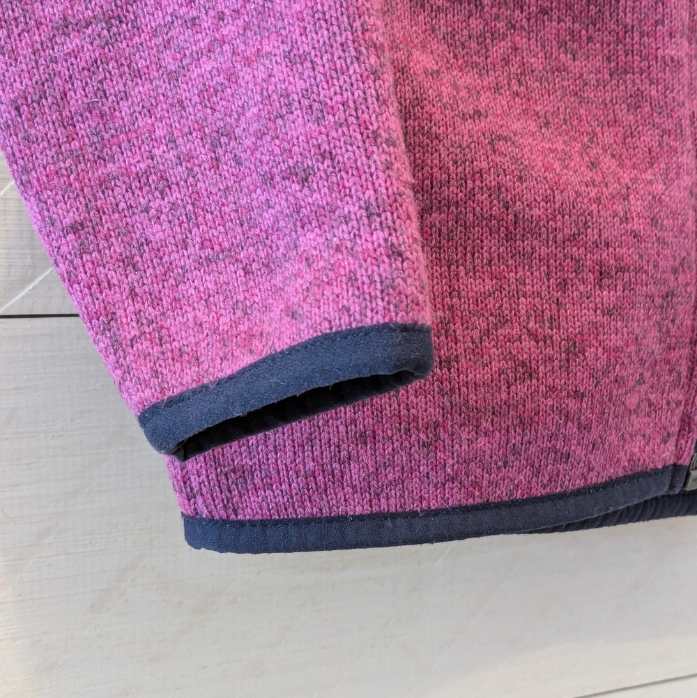 🌄 L.L. Bean Girl's Heathered Purple / Pink Sweater Jacket; Size: 2T - Picture 3 of 7
